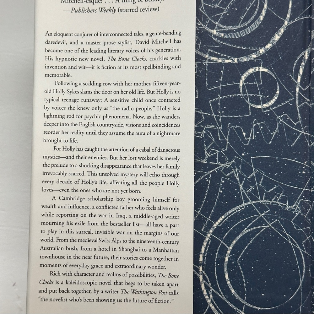 The Bone Clocks: A Novel by David Mitchell | Science Fiction | Hardcover Book - Picture 3 of 10